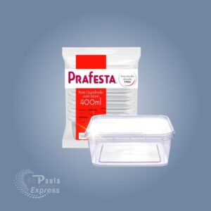 POTE C/LACRE QUADR. 400ML (PRAFESTA)
