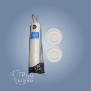 TAMPA COPO (ISOPOR) 296ML C/100