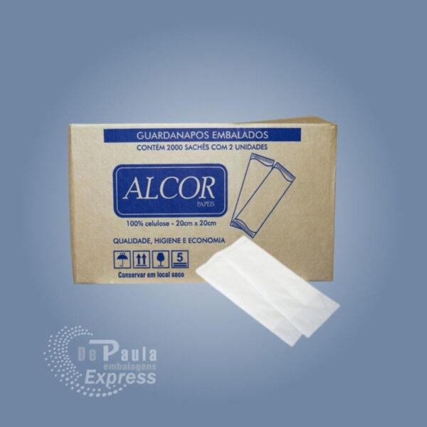 GUARDANAPO SACHE 14X20 (ALCOR) CX C/2.000