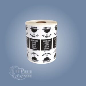 LACRE SEGURANCA (PRETO) 95X30MM C/1.000