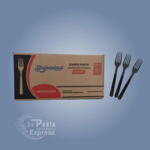 GARFO REFEICAO (PRETO) FORTE CX C/500
