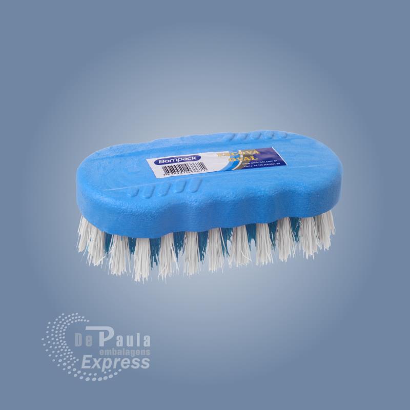 ESCOVA OVAL BOMPACK (CABO PLAST/MADEIRA)