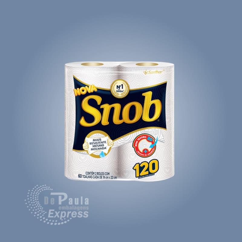 PAPEL TOALHA ( SNOB) 120FLS